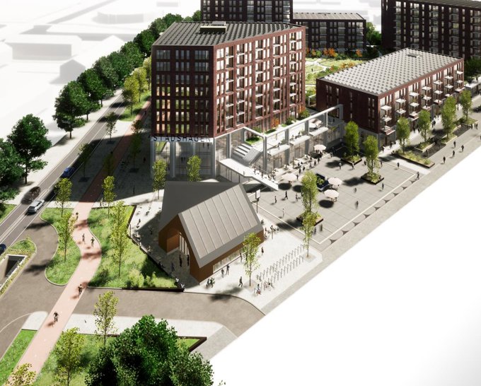 Forse bouw op een relatief kleine plek Forse bouw op een relatief kleine plek