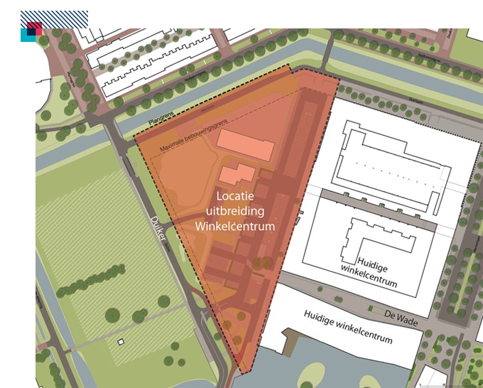 Locatie uitbreiding winkelcentrum Locatie uitbreiding winkelcentrum